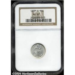 1877-S 10C MS67 NGC.