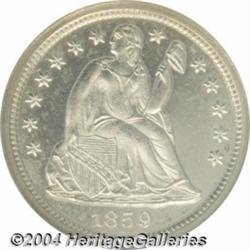 1859 10C PR65 Cameo NGC.