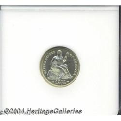 1874 10C Arrows PR65 NGC.