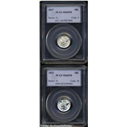 1917 10C MS65 Full Bands PCGS,