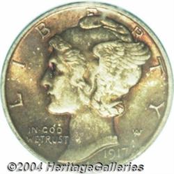 1917-D 10C MS65 Full Bands PCGS.