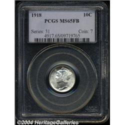 1918 10C MS65 Full Bands PCGS.