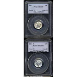 1919 10C MS64 Full Bands PCGS,