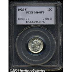 1925-S 10C MS64 Full Bands PCGS.