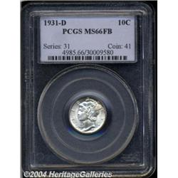 1931-D 10C MS66 Full Bands PCGS.