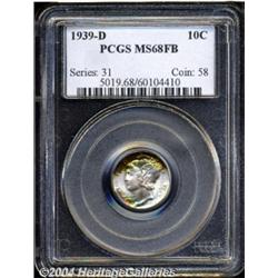 1939-D 10C MS68 Full Bands PCGS.