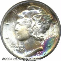 1939-D 10C MS69 Full Bands PCGS.