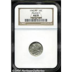 1942/1 10C AU55 NGC.