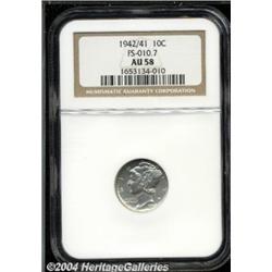 1942/1 10C AU58 NGC.