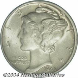 1945 10C MS64 Full Bands PCGS.