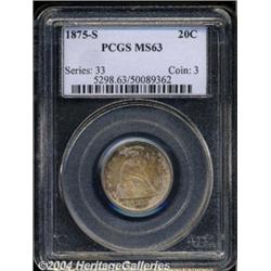 1875-S 20C MS63 PCGS.