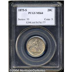1875-S 20C MS64 PCGS.