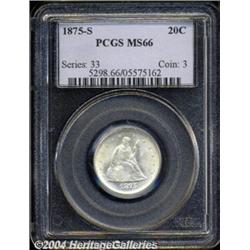 1875-S 20C MS66 PCGS.