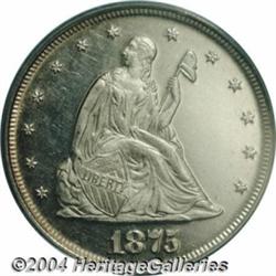 1875 20C PR64 Cameo PCGS.