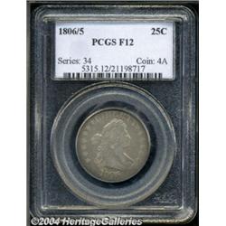 1806/5 25C Fine 12 PCGS.
