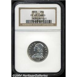 1833 25C PR65 NGC.