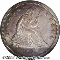 1841 25C MS65 NGC.