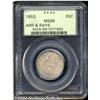 Image 1 : 1853 25C Arrows and Rays MS66 PCGS.