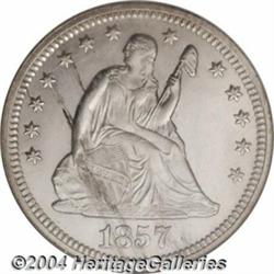1857 25C MS65 NGC.