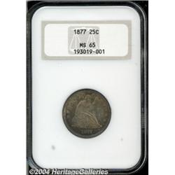 1877 25C MS65 NGC.