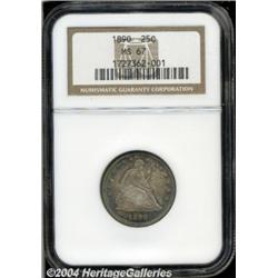 1890 25C MS67 NGC.