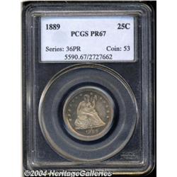 1889 25C PR67 PCGS.