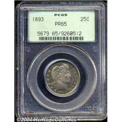 1893 25C PR65 PCGS.