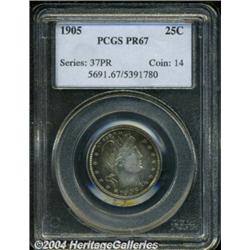 1905 25C PR67 PCGS.