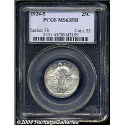 1924-S 25C MS63 Full Head PCGS.