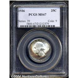 1936 25C MS67 PCGS.