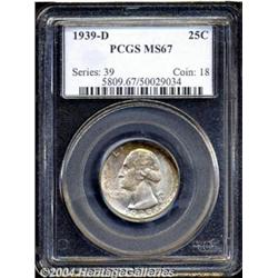 1939-D 25C MS67 PCGS.