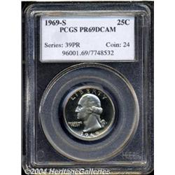 1969-S 25C PR69 Deep Cameo PCGS.