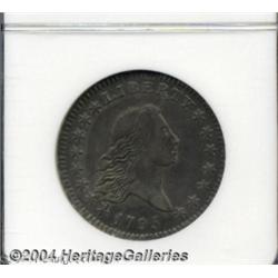 1795 50C 2 Leaves AU55 NGC.