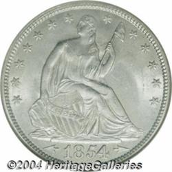 1854 50C Arrows MS65 NGC.