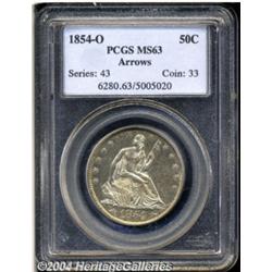 1854-O 50C Arrows MS63 PCGS.