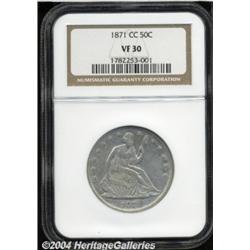1871-CC 50C VF30 NGC.