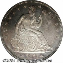 1874 50C Arrows PR64 PCGS.