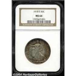 1918-S 50C MS64 NGC.