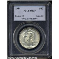 1934 50C MS67 PCGS.