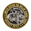 Image 1 : .999 Silver Whiskey Petes Casino Jean, Nevada $10 Limited Edition Gaming Token