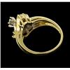Image 3 : 14KT Yellow Gold 1.03ctw Diamond Ring