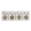 Image 1 : Set of 1922-1925 $1 Peace Silver Dollar Coins NGC MS64