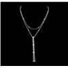 Image 2 : 18KT White Gold Ladies 0.21ctw Diamond Necklace