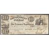 Image 1 : 1838 $10 The Government of Texas Obsolete Bank Note Cut Canceled