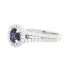 Image 2 : 14KT White Gold Ladies 1.13ct Sapphire and Diamond Ring