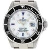 Image 1 : Mens Rolex Stainless Steel Mother Of Pearl Diamond 8 + 2 Sapphire Submariner