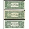 Image 2 : Lot of (3) 1957 $1 Silver Certificate Notes