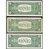 Image 2 : Lot of (3) 1957 $1 Silver Certificate Notes