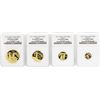 Image 1 : 2011 Natura South Africa Gold (4) Coin Set NGC PF70 Ultra Cameo