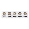 Image 2 : Lot of (5) 1881-S $1 Morgan Silver Dollar Coin PCGS MS64